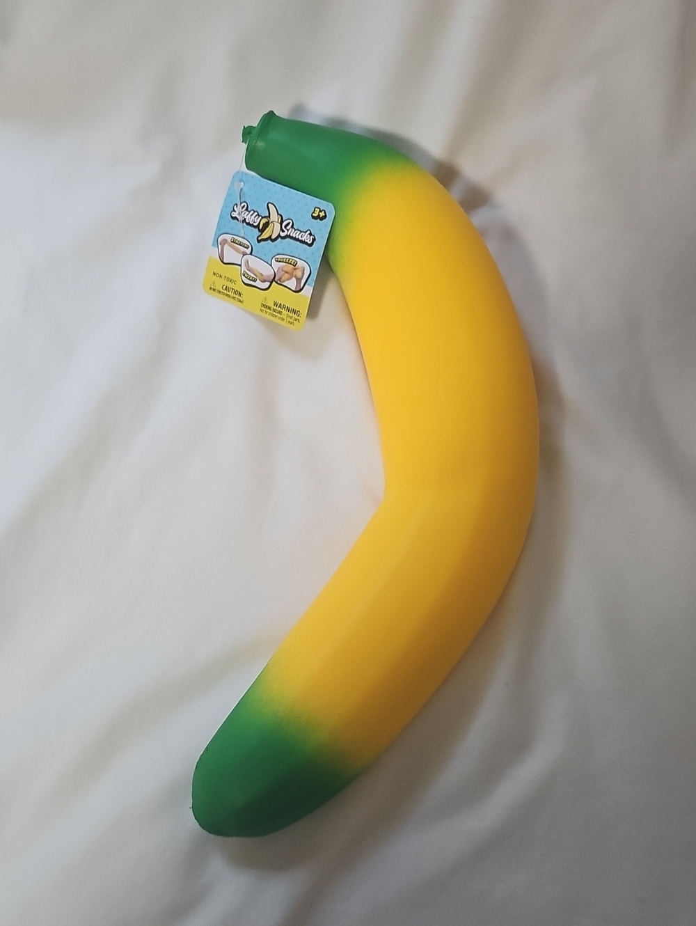 Laffy Snacks, Giant Squishy Banana Stress Toy, New